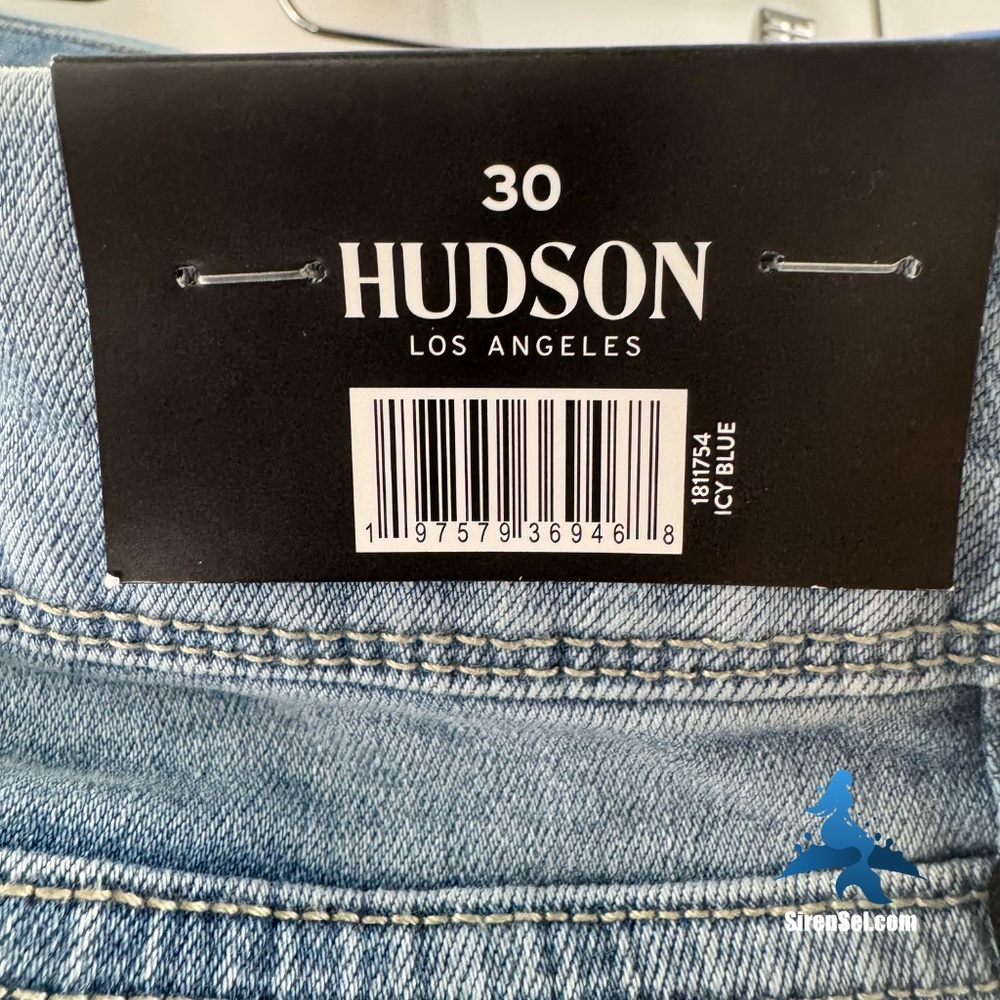 1281 NWT Hudson Straight Leg Jeans – 10 – Icy Blue - Picture 10 of 16